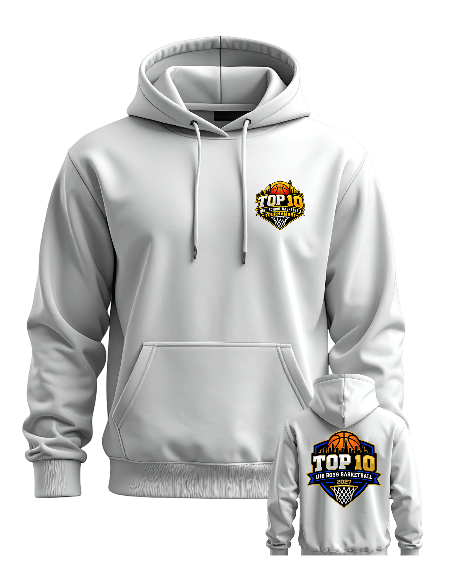 U16 Boys 2027 Hoodie — White