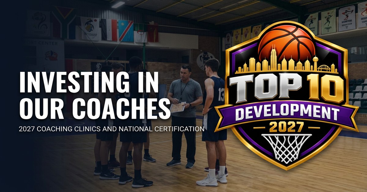 Coach leading players at training — Investing in Our Coaches